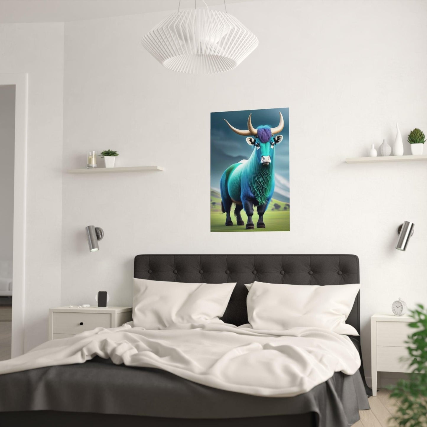 Blue Dream Yak - Satin Poster (India) - e-mandi