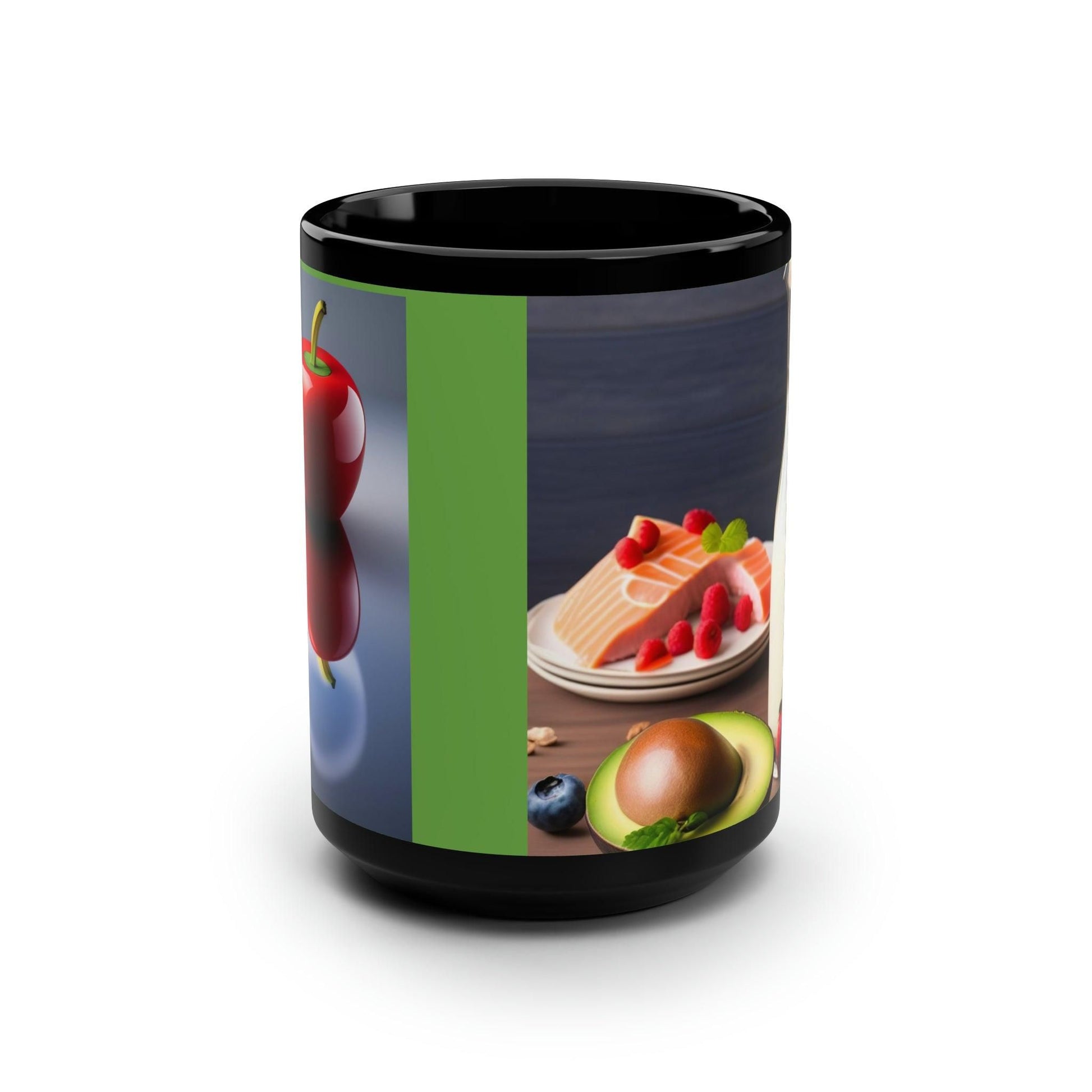 Healthy Food Obsession Black Mug, 15oz ( UK/Ireland) - e-mandi