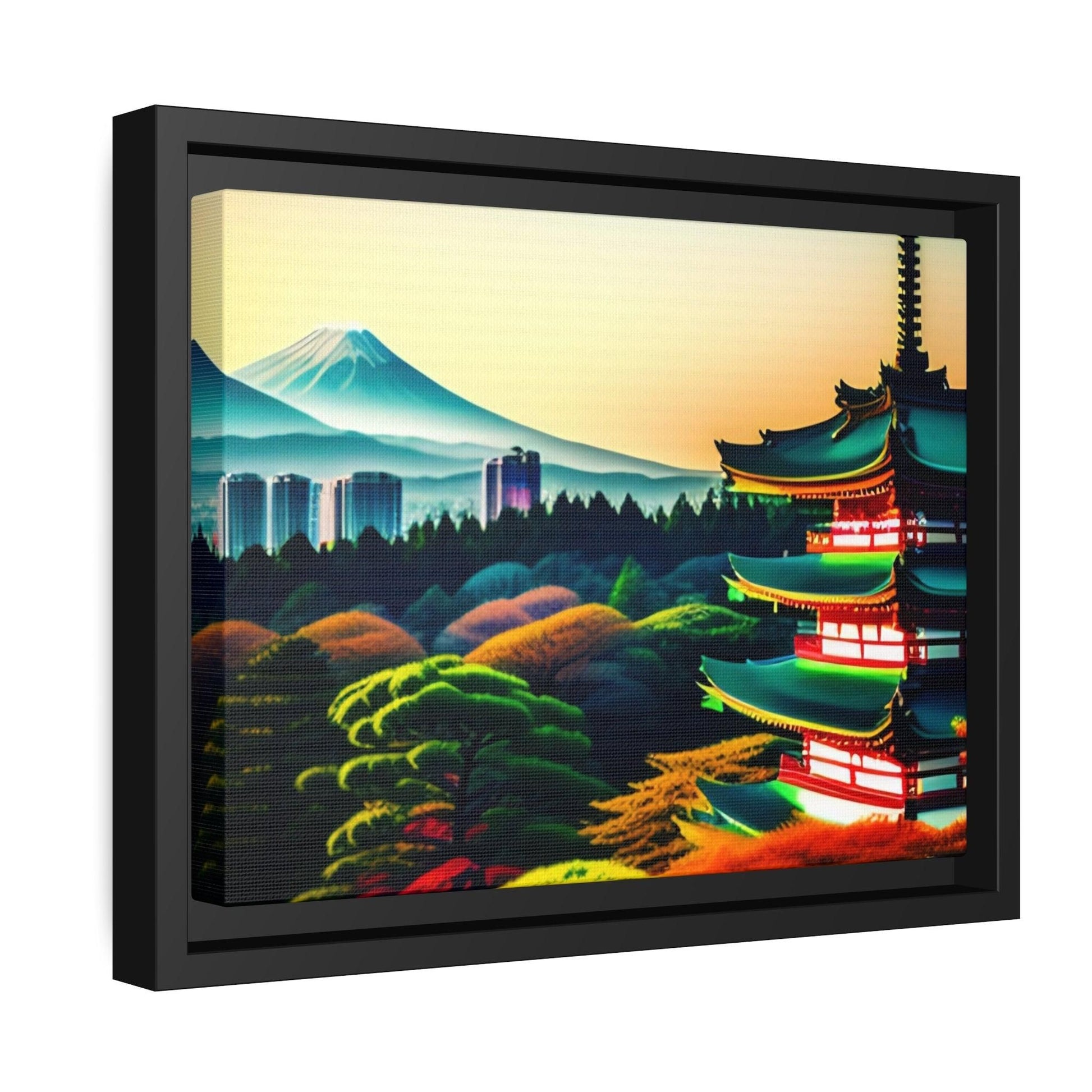 Japanese Minka Matte Canvas, Black Frame (USA) - e-mandi