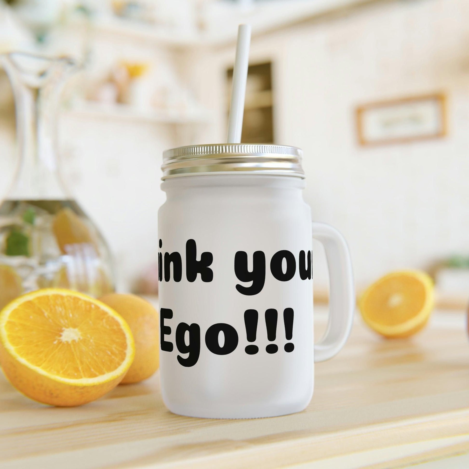 Mason Jar - 12oz - Drink your Ego !!! (UK/Ireland) - e-mandi