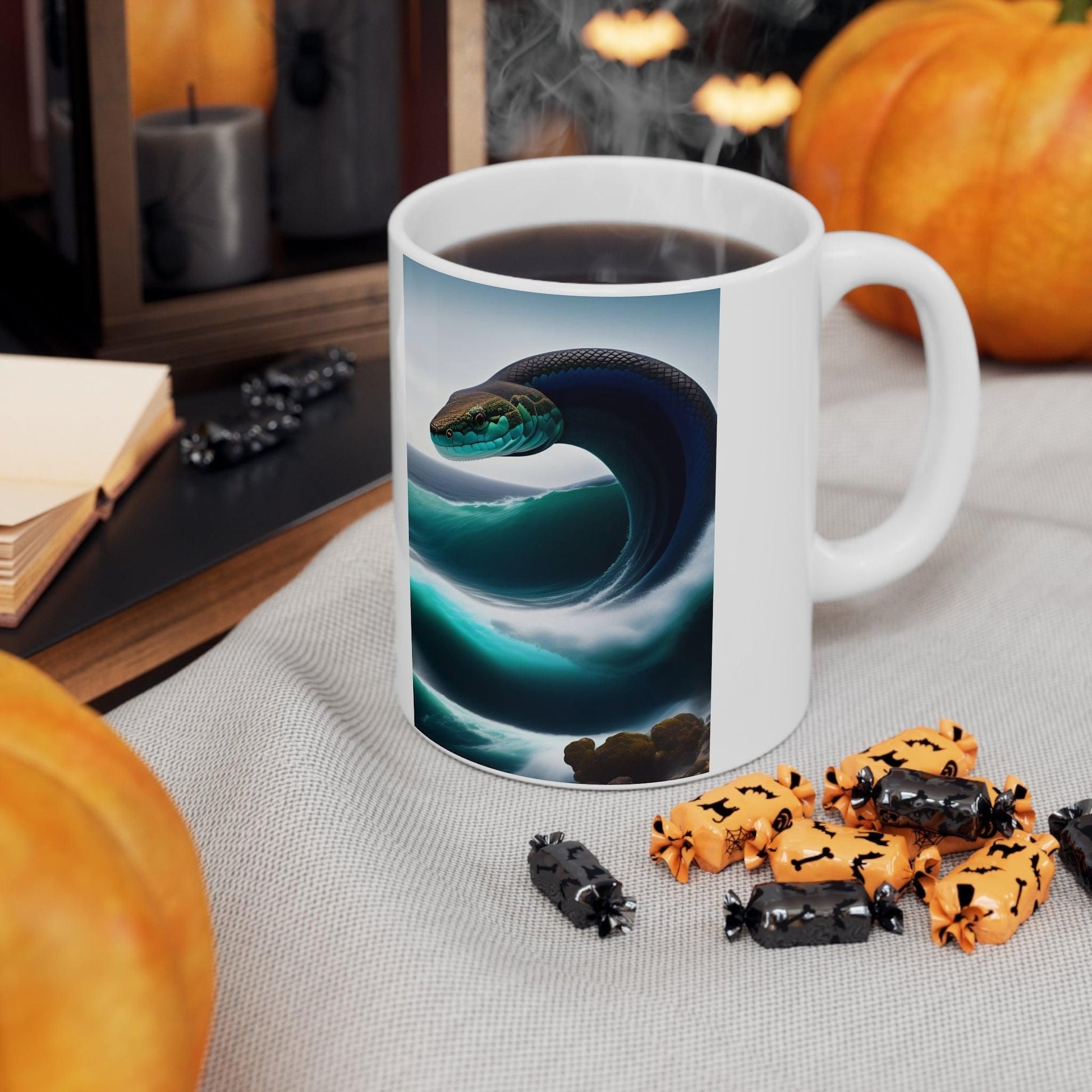 Serpent from Sea reaching to sky Ceramic Coffee Cups, 11oz, 15oz (UK/Ireland) - e-mandi